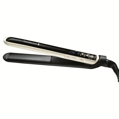 Placă de &amp;icirc;ndreptat părul Remington S9500, 235 C, &amp;Icirc;ncălzire rapidă, Temp., Ecran LCD, Negru/alb foto