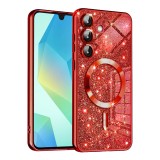 Husa premium Samsung Galaxy A16 4G Techsuit Luxury Glitter MagSafe, rosu