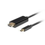 USB C to HDMI Cable Lanberg CA-CMHD-10CU-0010-BK