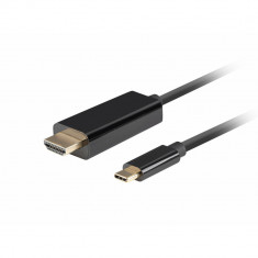 USB C to HDMI Cable Lanberg CA-CMHD-10CU-0005-BK