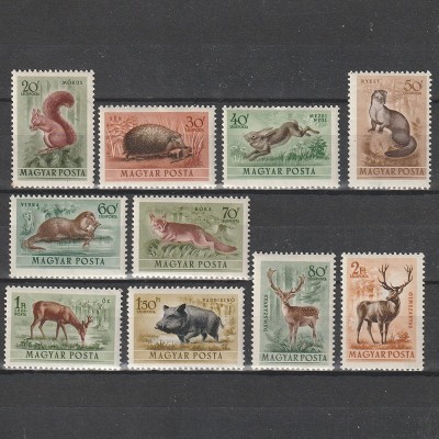 Erdei &amp;Aacute;llatok (Animale de Padure) LP 1345-1354 1953 foto