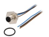 Conector M12 Soclu 4 pini tată, Filet M20x1,5, 0,5m LUMBERG AUTOMATION