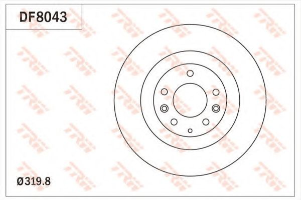 Disc frana MAZDA CX-7 (ER) (2006 - 2016) TRW DF8043