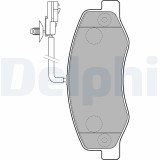 DELPHI LP2192 set placute frana,frana disc