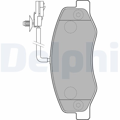 DELPHI LP2192 set placute frana,frana disc foto
