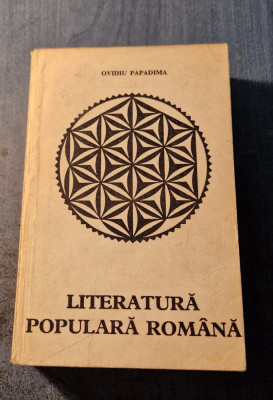 Literatura populara romana Ovidiu Papadima foto