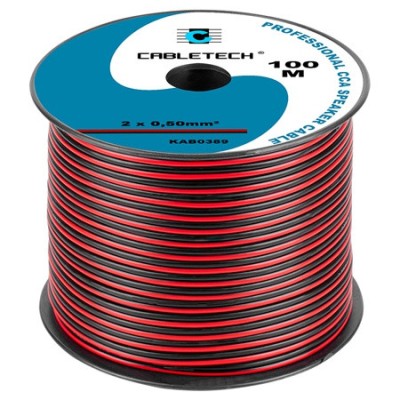 CABLU DIFUZOR CCA 2X0.50MM ROSU/NEGRU 100M EuroGoods Quality foto