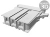 Conector Cablu-Placa TE Connectivity Dynamic D-3200, 3 Pini, Pas 5,08mm, Mama, Drept, Montare Pe Cablu