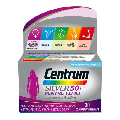 Centrum Silver 50+ pentru Femei 30 comprimate Centrum foto