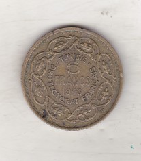 bnk mnd Tunisia 5 franci 1946