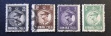 Regele Carol al II-lea (Emisiunea Uzuală, 1930&ndash;1931) - (25b Negru, 50b Brun, 1L Violet, 2L Verde, Dintelate, Ștampilate / Neștampilate) RO1