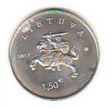 SV * Lituania 1.5 EURO / 1 EURO 50 CENTS 2017 * AUNC +, Europa, Nichel
