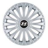 Set 4 Capace Roti, potrivite jantelor de R14, pentru Hyundai, model dino cromat