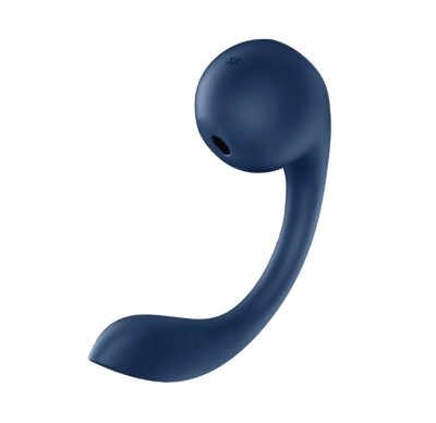 Stimulator Dual Pro+ Wave 4, Bluetooth Control, Robotic G-Spot Stimulation, Air Pulse, Silicon, USB, Albastru foto