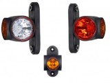 Lampa LED Gabarit 3 Functii Brat Scurt LD2186, 12-30V, Omologare E9, PC, Rosu/Galben/Transparent, Auto, 1 Bucata