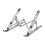 SUPORT de birou LOGILINK pt. notebook, 7 pozitii, suporta dimensiuni 10-16&quot;, pliabil, aluminiu, suport antiderapant, argintiu, &quot;AA0134&quot;