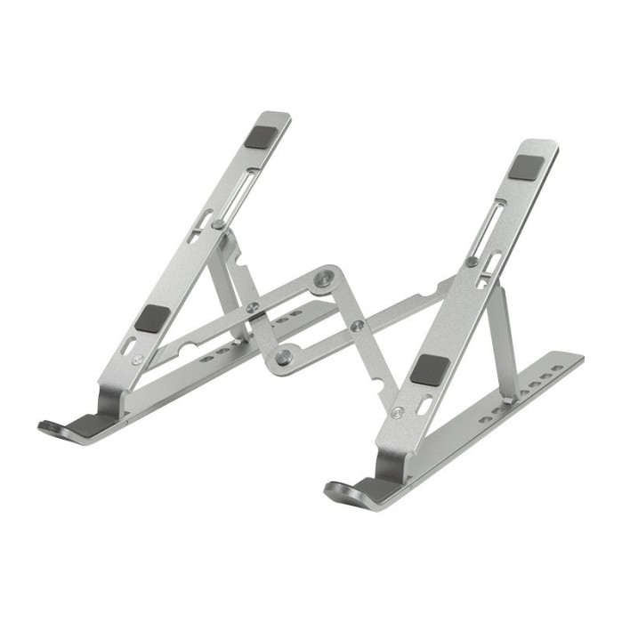 SUPORT de birou LOGILINK pt. notebook, 7 pozitii, suporta dimensiuni 10-16&quot;, pliabil, aluminiu, suport antiderapant, argintiu, &quot;AA0134&quot;