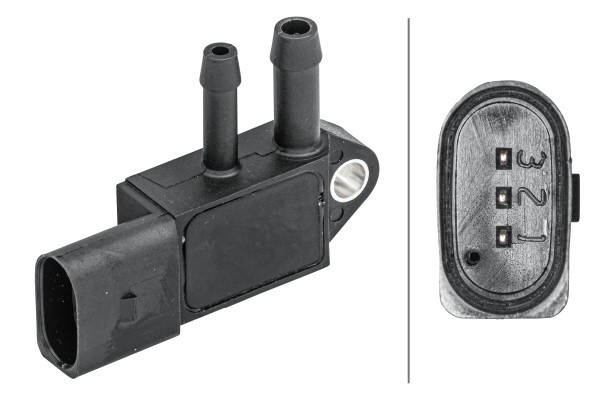 HELLA 6PP 009 409-231 Senzor, presiune gaze evacuare