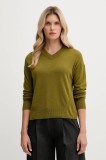 United Colors of Benetton pulover din amestec de l&acirc;nă culoarea verde, light, 102HD4032