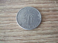 JN. 5 francs 1956 Congo Belgia foto