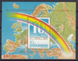 Romania 1982 - 10 ANI CSCE - Colita Nedantelata MNH, Nestampilat