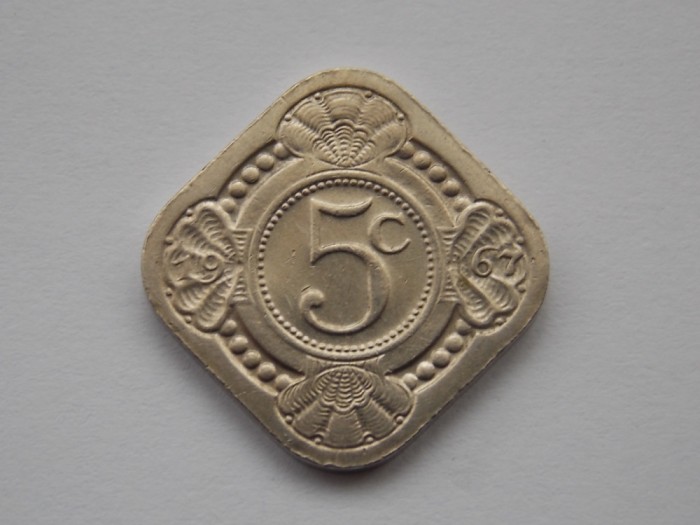 5 CENTS 1967 ANTILELE OLANDEZE