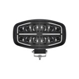 Proiector LED auto 2 faze cu DRL alb si portocaliu, 12V 24V 75W omologare E9