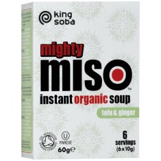 Supa Miso Instant cu Tofu si Ghimbir Bio 60gr King foto