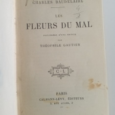 Charles Baudelaire Fleurs du mal - editie veche în limba franceză