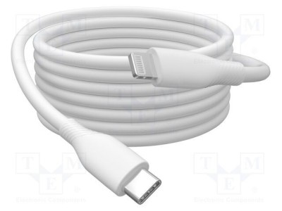 Cablu USB 2.0 DIGITUS Apple Lightning la USB-C 1m alb foto