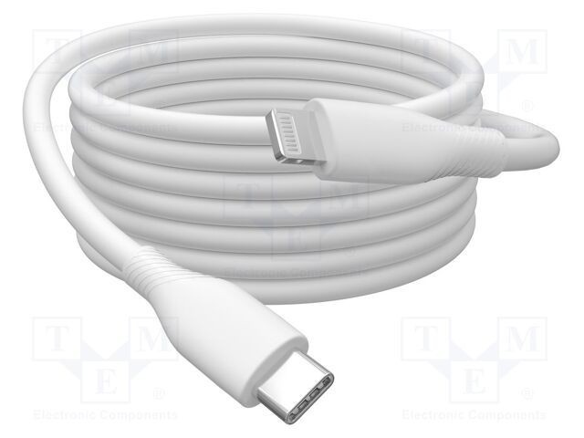 Cablu USB 2.0 DIGITUS Apple Lightning la USB-C 1m alb