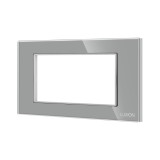 Cumpara ieftin Rama din sticla securizata 4M Luxion gri, standard italian, cu suport