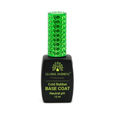 Bază Coat Cold Rubber PH neutru, Global Fashion, transparentă, 12ml foto