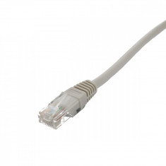 Cablu de retea U/UTP Well, cat5e, patch cord, 10m, gri