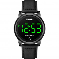 Ceas barbatesc Skmei Casual Digital Curea piele Negru