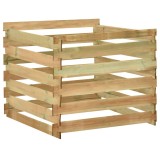 Cumpara ieftin Compostor de grădină din șipci 100x100x80 cm lemn de pin tratat