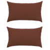 Set 2 Perne decorative dreptunghiulare Mania Relax, din bumbac, 50x70 cm, culoare maro, Palmonix