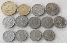 Ungaria lot 1 5 20 Forint 10 20 50 Filler 1953 1958 1962 1963 1964 1966 1967 foto