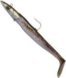 Swimbait SAVAGE GEAR Sandeel V2 Sinking, Green Silver, 65g, 17.5cm, 1+2buc/pac