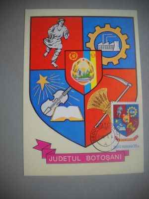 HOPCT MAXIMA 72676 BOTOSANI - STEMA JUDETULUI / HERALDICA - ROMANIA foto