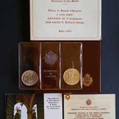 Set monede argint - 500 si 1000 Lire 1983, San Marino - FDC - G 4026