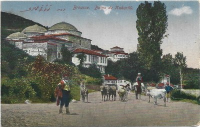 CP761N Brousse, Bains de Kukurtl&amp;uuml; postcard, carte poștală foto