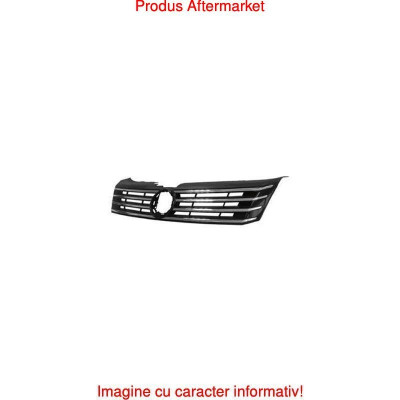 Grila radiator VW Passat (B7 (36)), 11.2010-2015, crom/negru, 3AA853651OQE, 95D105 Kft Auto foto