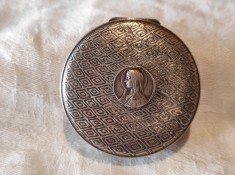 set CUTIE ROZAR cu ROZAR SIDEF vechi DE COLECTIE manopera EXCEPTIONALA splendid