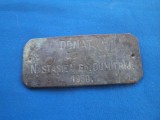 PLCUTA METALICA TIP DONATIE/VINTAGE