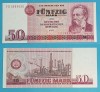 Germania RDG 50 Mark 1971 Engels UNC, Serie FD 3854020, P#30, Bancnota Colectie