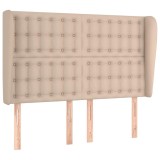 Cumpara ieftin Tablie pat cu aripioare cappuccino 147x23x118/128 cm piele eco