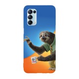 Husa compatibila cu Oppo A54 5G, Viceversa, model Flash Slothmore from Zootopia, Silicon, TPU, Transparent, Carcasa