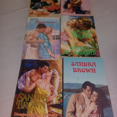 carti vintage Sandra Brown,Lot 6 carti de colectie,Roman DRAGOSTE,RARE,T.Gratuit