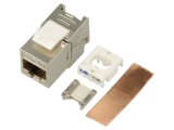 Modul RJ45 Keystone Gri Cat 6a 8p8c pentru PoE+
